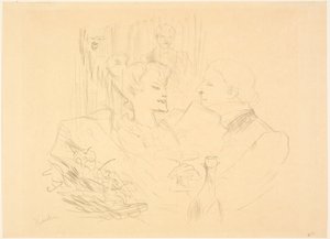 Avondmaal in Londen door Henri de Toulouse-Lautrec