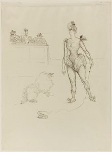 De Dierentemmer voor het Tribunaal door Henri de Toulouse-Lautrec