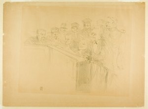 Het Arton-proces (eerste plaat) door Henri de Toulouse-Lautrec