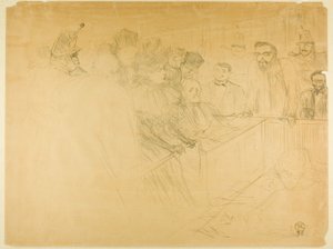 Het Arton-proces (derde plaat) door Henri de Toulouse-Lautrec