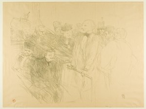 Het Arton Proces, Ribot Geeft Bewijs (tweede plaat) door Henri de Toulouse-Lautrec