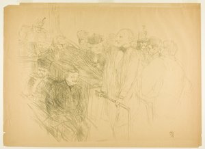 Het Arton Proces, Ribot Geeft Bewijs (tweede plaat) door Henri de Toulouse-Lautrec