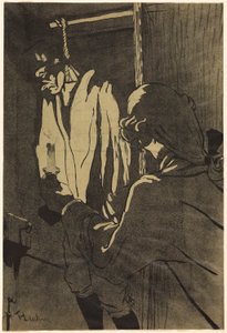 De gehangene door Henri de Toulouse-Lautrec