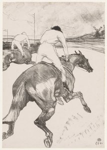 De Jockey door Henri de Toulouse-Lautrec