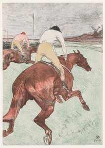 De Jockey door Henri de Toulouse-Lautrec