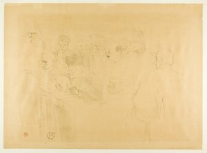 Het Lebaudy Proces, Mademoiselle Marsy Geeft Bewijs door Henri de Toulouse-Lautrec