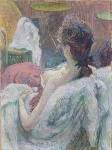 Het model rustend door Henri de Toulouse Lautrec