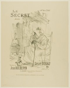 Het Geheim, uit Mélodies de Désiré Dihau door Henri de Toulouse-Lautrec