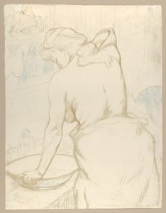 Wassen, uit "Elles" door Henri de Toulouse-Lautrec