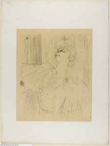 Yvette Guilbert—A Menilmontant de Bruant, uit Yvette Guilbert door Henri de Toulouse-Lautrec