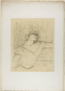 Yvette Guilbert—Dans la Glu, uit Yvette Guilbert door Henri de Toulouse-Lautrec