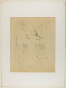 Yvette Guilbert—Soûlarde, uit Yvette Guilbert door Henri de Toulouse-Lautrec