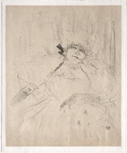 Yvette Guilbert: Chanson Ancienne door Henri de Toulouse-Lautrec