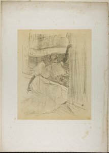 Yvette Guilbert neemt een buiging, uit Yvette Guilbert door Henri de Toulouse-Lautrec