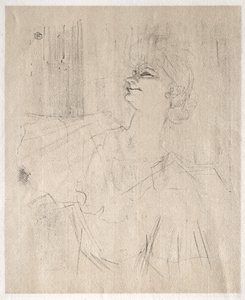 Yvette Guilbert: à Ménilmontant, de Bruant door Henri de Toulouse-Lautrec
