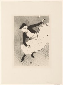 Portret van zangeres Edmée Lescot door Henri de Toulouse Lautrec (signed by artist)