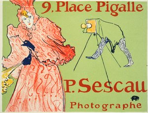 9, Place Pigalle, P. Sescau Fotograaf Poster, 1894