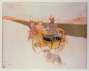 Een Landelijk Feest of De Engelse Kar door Henri de Toulouse Lautrec