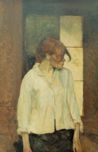 In Montrouge - Rosa la Rouge door Henri de Toulouse Lautrec
