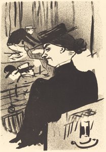 Een Toeschouwer (Une spectatrice) door Henri de Toulouse Lautrec