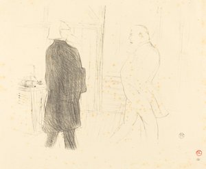 Antoine en Gémer in Une Faillite, 1894 door Henri de Toulouse Lautrec