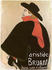 Aristide Bruant in zijn cabaret, Poster