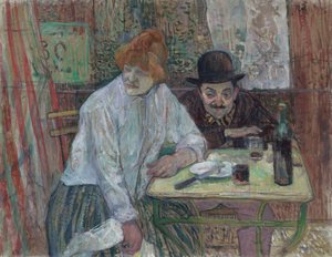 In café La Mie door Henri de Toulouse Lautrec