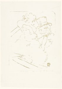 Op het Concert door Henri de Toulouse Lautrec