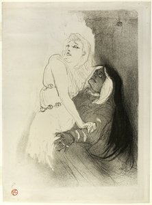 In de Renaissance: Sarah Bernhardt in Phèdre door Henri de Toulouse Lautrec