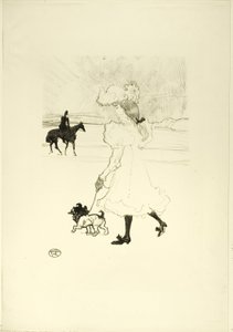 In het Bos door Henri de Toulouse Lautrec