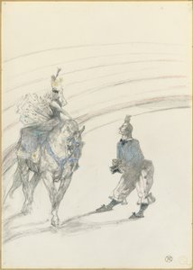 In het circus: Ruiter van paneel, 1899 door Henri de Toulouse Lautrec