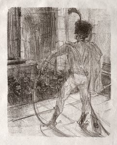 Aan de voet van de Sinaï: Schlomé Fuss in de Synagoge door Henri de Toulouse Lautrec