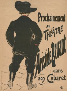 Bruant au Mirliton door Henri de Toulouse Lautrec