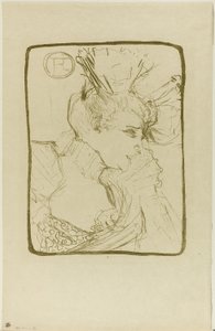 Buste van Juffrouw Marcelle Lender door Henri de Toulouse Lautrec