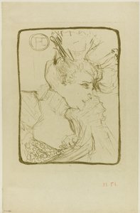 Buste van juffrouw Marcelle Lender door Henri de Toulouse Lautrec