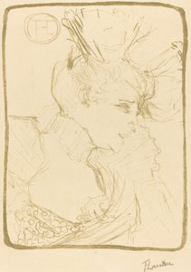 Buste van Mlle. Marcelle Lender, 1895 door Henri de Toulouse Lautrec