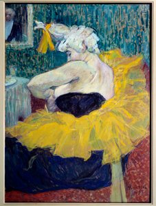 Clownes Cha-U-Kao, artieste in de Moulin Rouge door Henri de Toulouse Lautrec