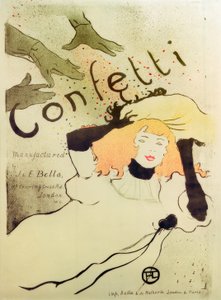 Confetti door Henri de Toulouse Lautrec