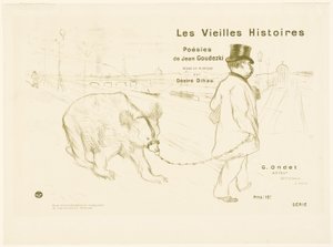 Omslag en frontispice voor Les Vieilles Histoires door Henri de Toulouse Lautrec