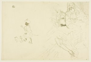 Cover voor Het verliefde voorbeeld van Ninon de Lenclos door Henri de Toulouse Lautrec