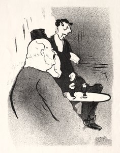 Ducarre bij de ambassadeurs door Henri de Toulouse Lautrec