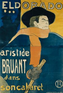 Eldorado, Aristide Bruant, 1892 door Henri de Toulouse Lautrec