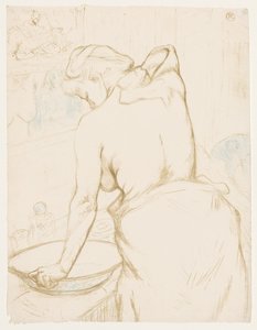 Elles: De Toilet door Henri de Toulouse Lautrec