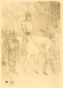 Toegang van Brasseur in Chilperic door Henri de Toulouse Lautrec