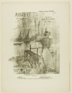Afscheid, uit Mélodies de Désiré Dihau door Henri de Toulouse Lautrec