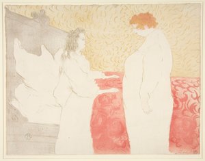 Vrouw in Bed, Profiel, Opstaan, uit de serie Elles
