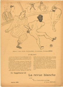 Footit en Chocolat [linker recto] door Henri de Toulouse Lautrec