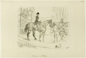 Amazone en Kar door Henri de Toulouse Lautrec