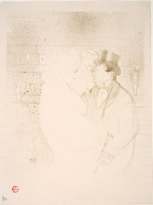 Ida Heath aan de bar door Henri de Toulouse Lautrec