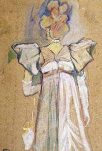 Jane Avril, 1893 door Henri de Toulouse Lautrec